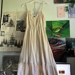 Aerie midi striped beachy dress